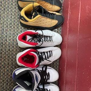 Three pairs of Jordan shoes